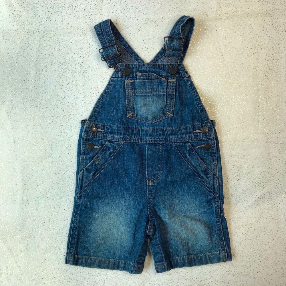 Baby Boy Denim Overalls Shorts Size 12 Months
